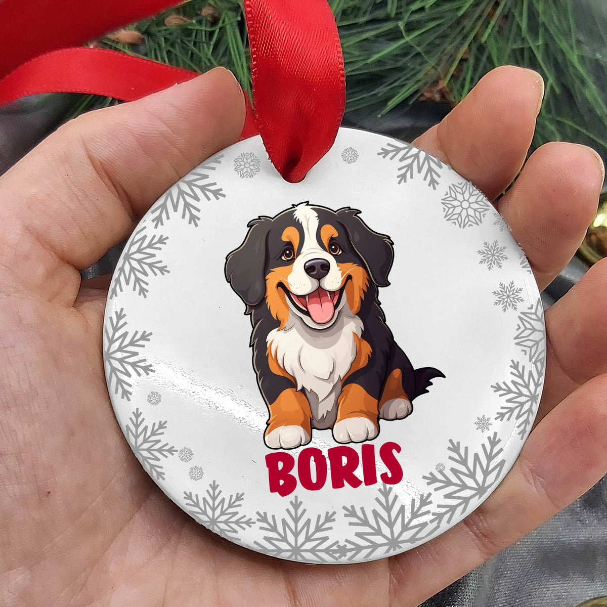 Hondenrassen met Namen Keramische Kerstbal