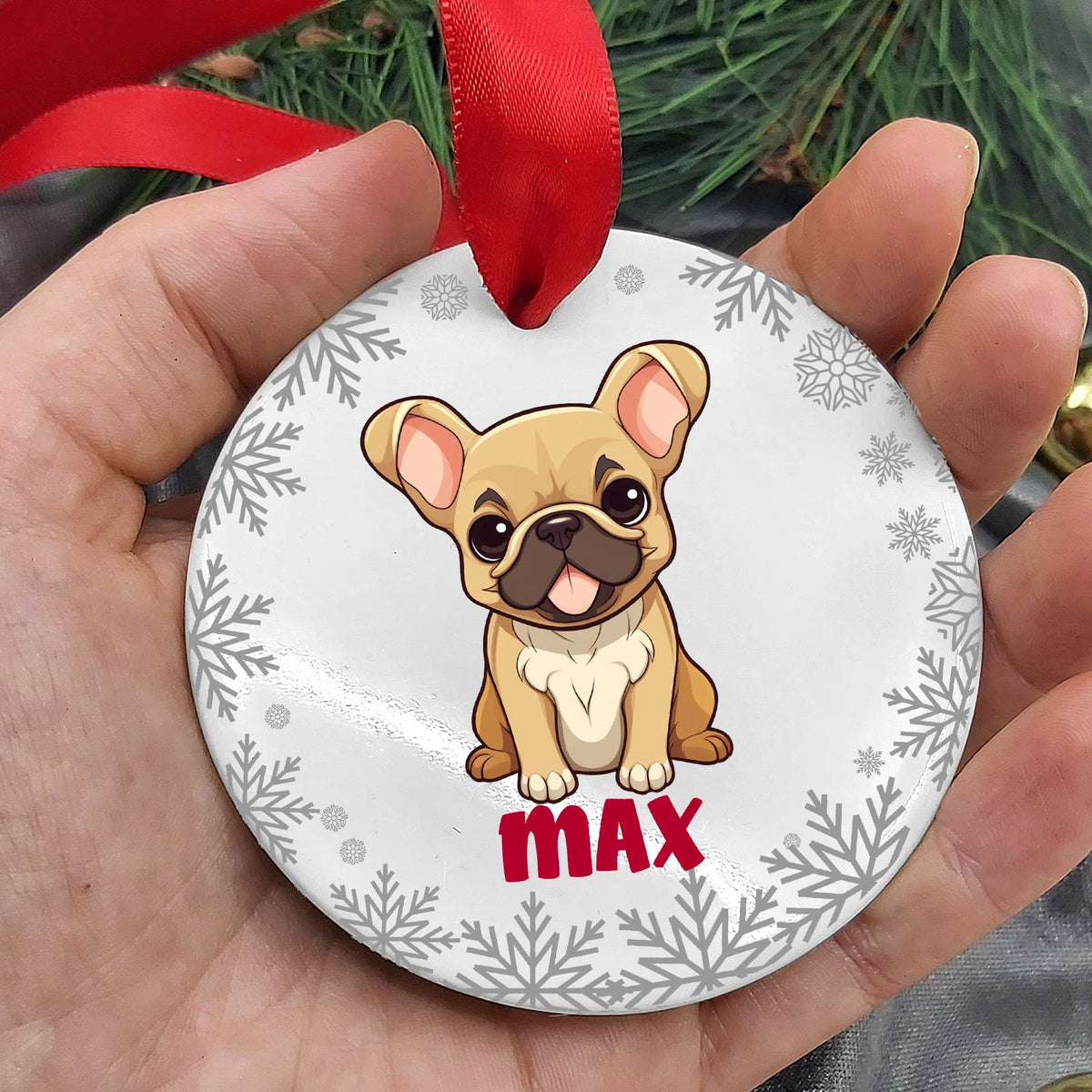 Hondenrassen met Namen Keramische Kerstbal