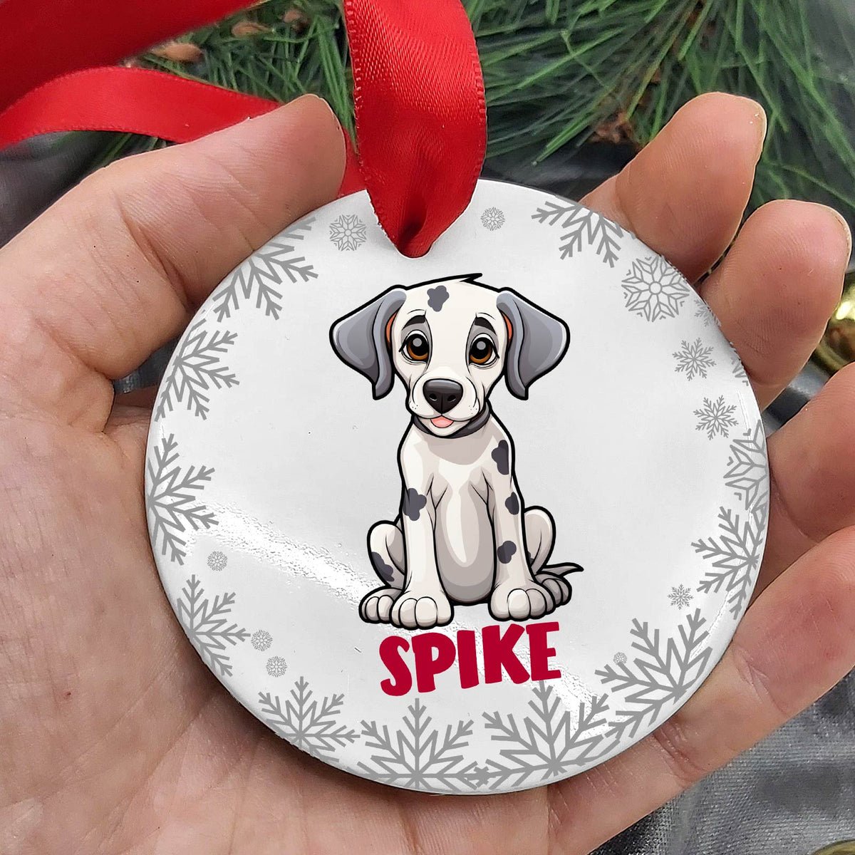 Hondenrassen met Namen Keramische Kerstbal