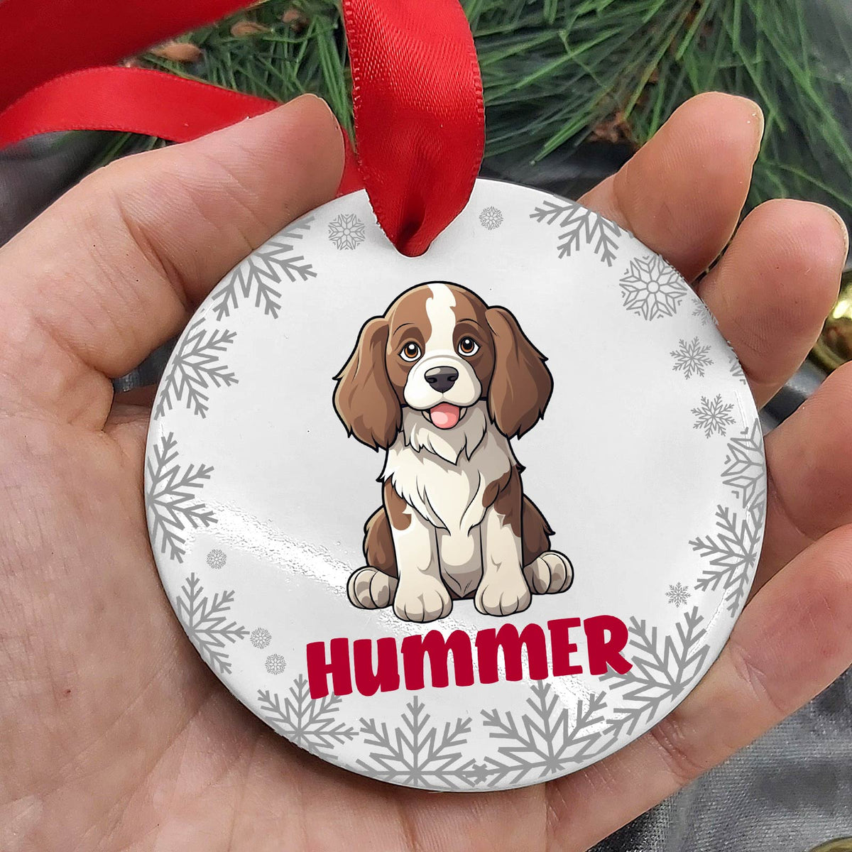 Hondenrassen met Namen Keramische Kerstbal