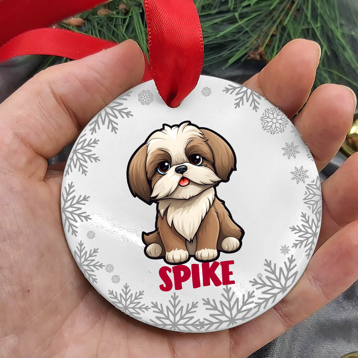 Hondenrassen met Namen Keramische Kerstbal