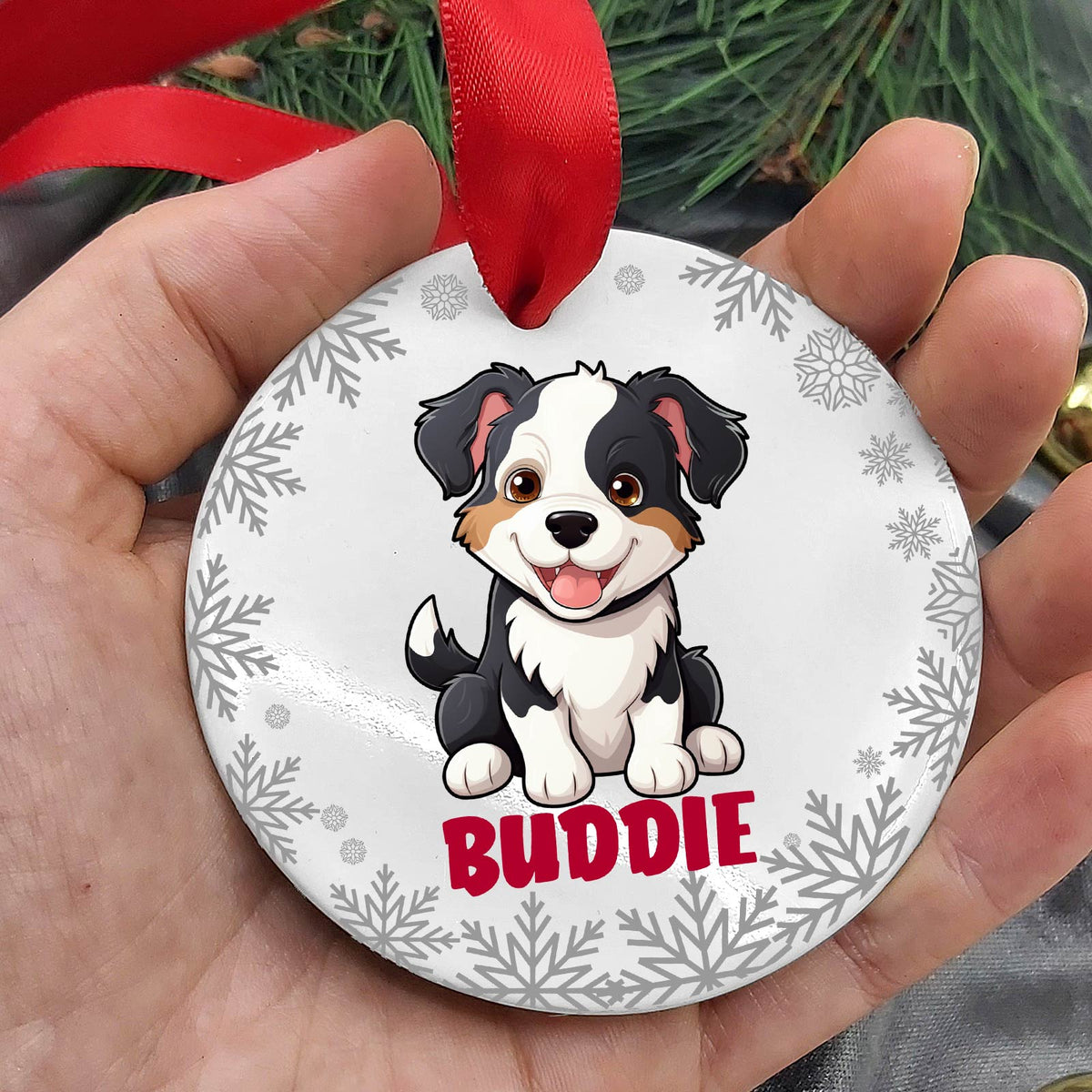 Hondenrassen met Namen Keramische Kerstbal