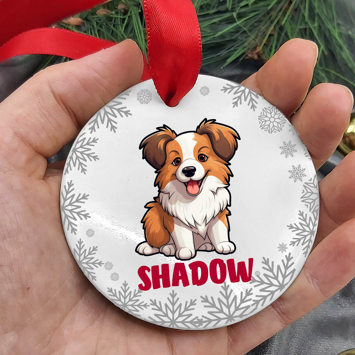 Hondenrassen met Namen Keramische Kerstbal