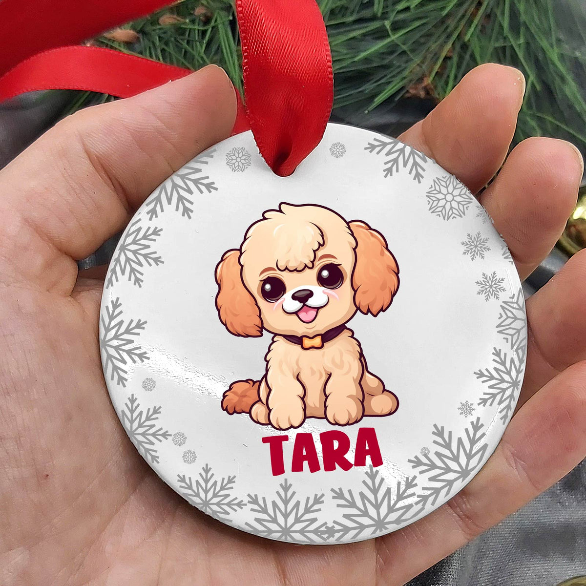 Hondenrassen met Namen Keramische Kerstbal