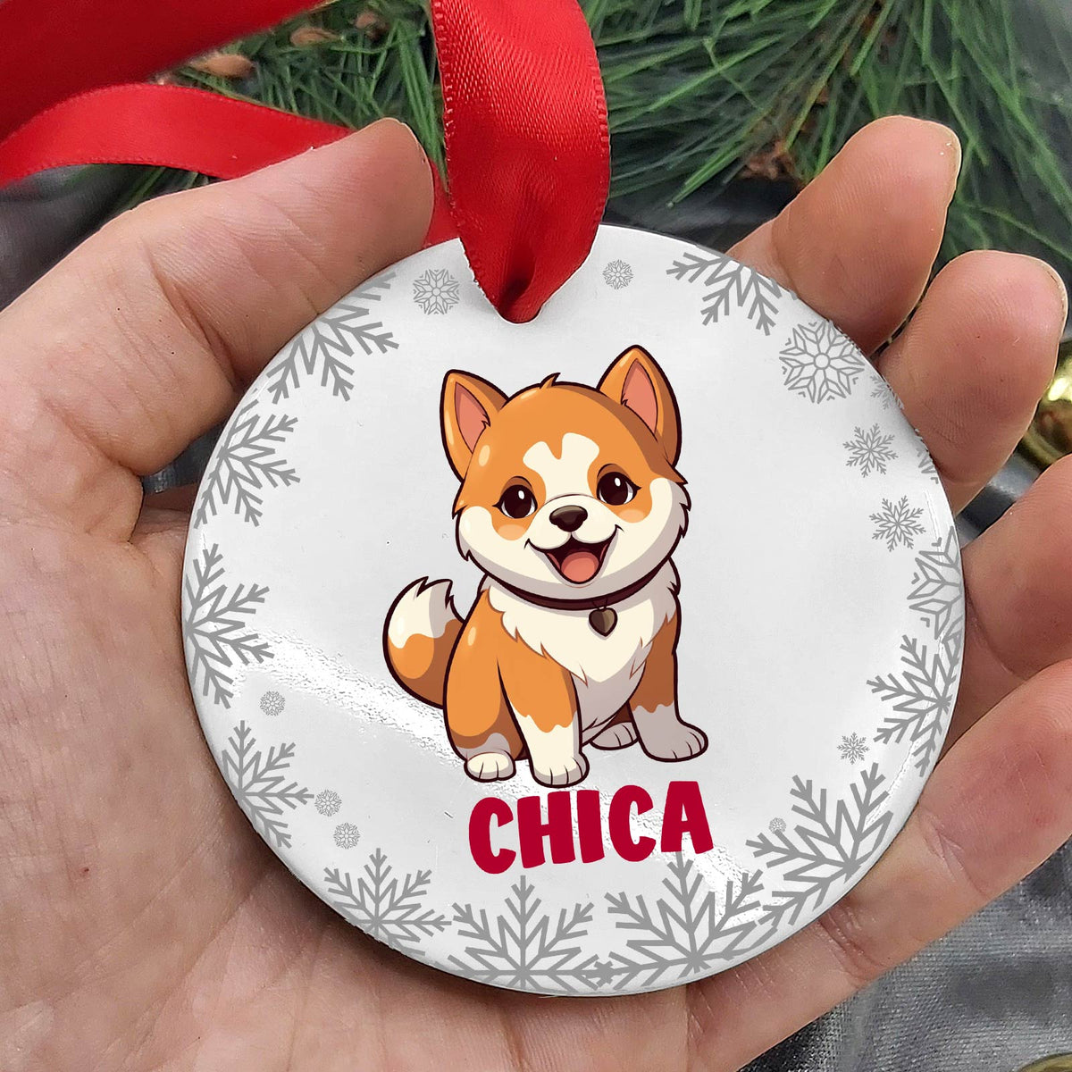 Hondenrassen met Namen Keramische Kerstbal