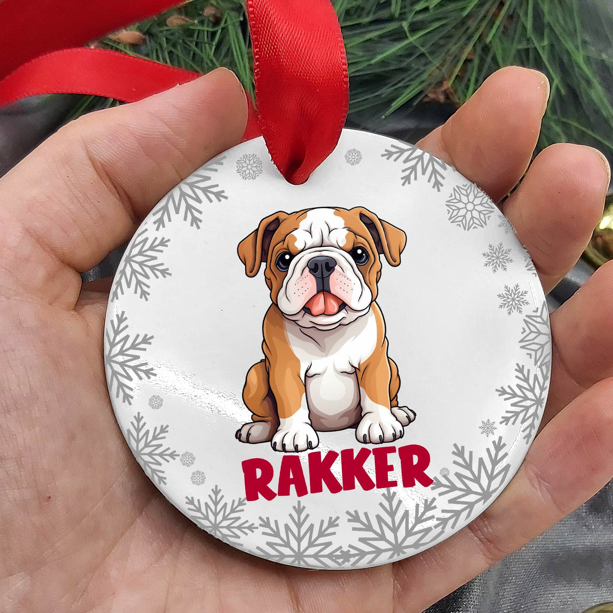 Hondenrassen met Namen Keramische Kerstbal