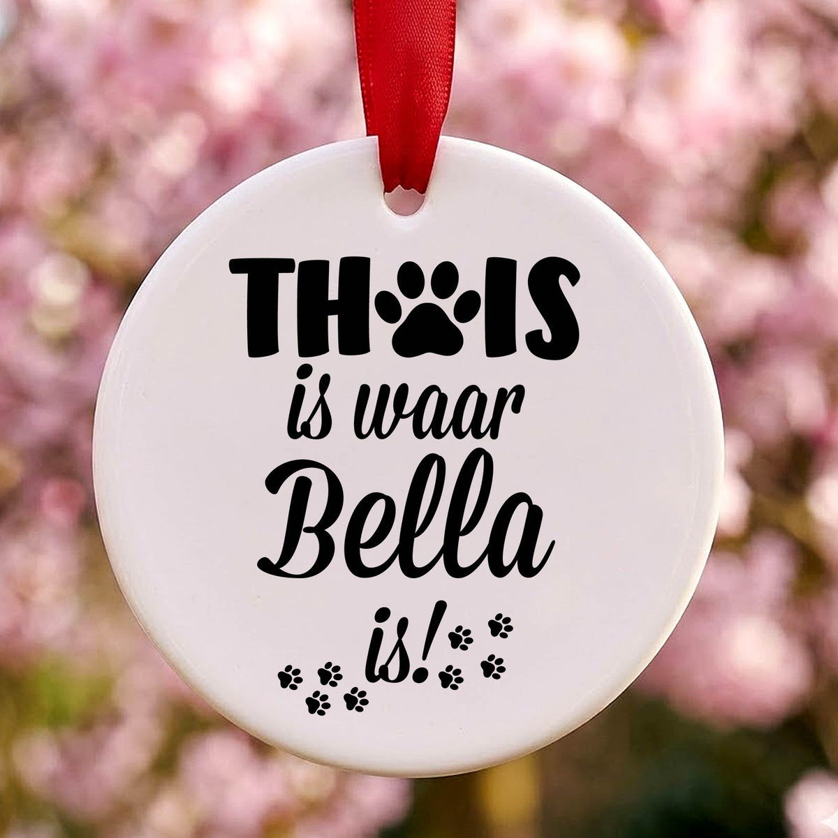 Thuis is waar ... is - Keramiek ornament