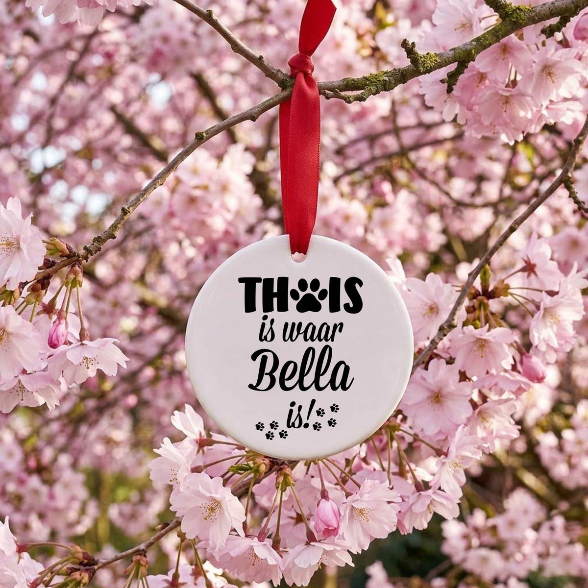 Thuis is waar ... is - Keramiek ornament