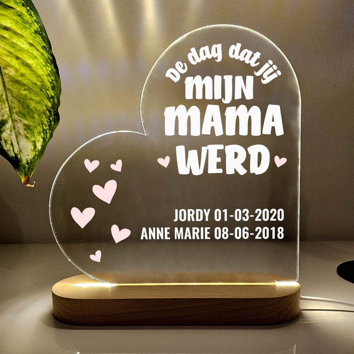 De dag dat jij mijn mama werd - Ledlampje - Bella Mia