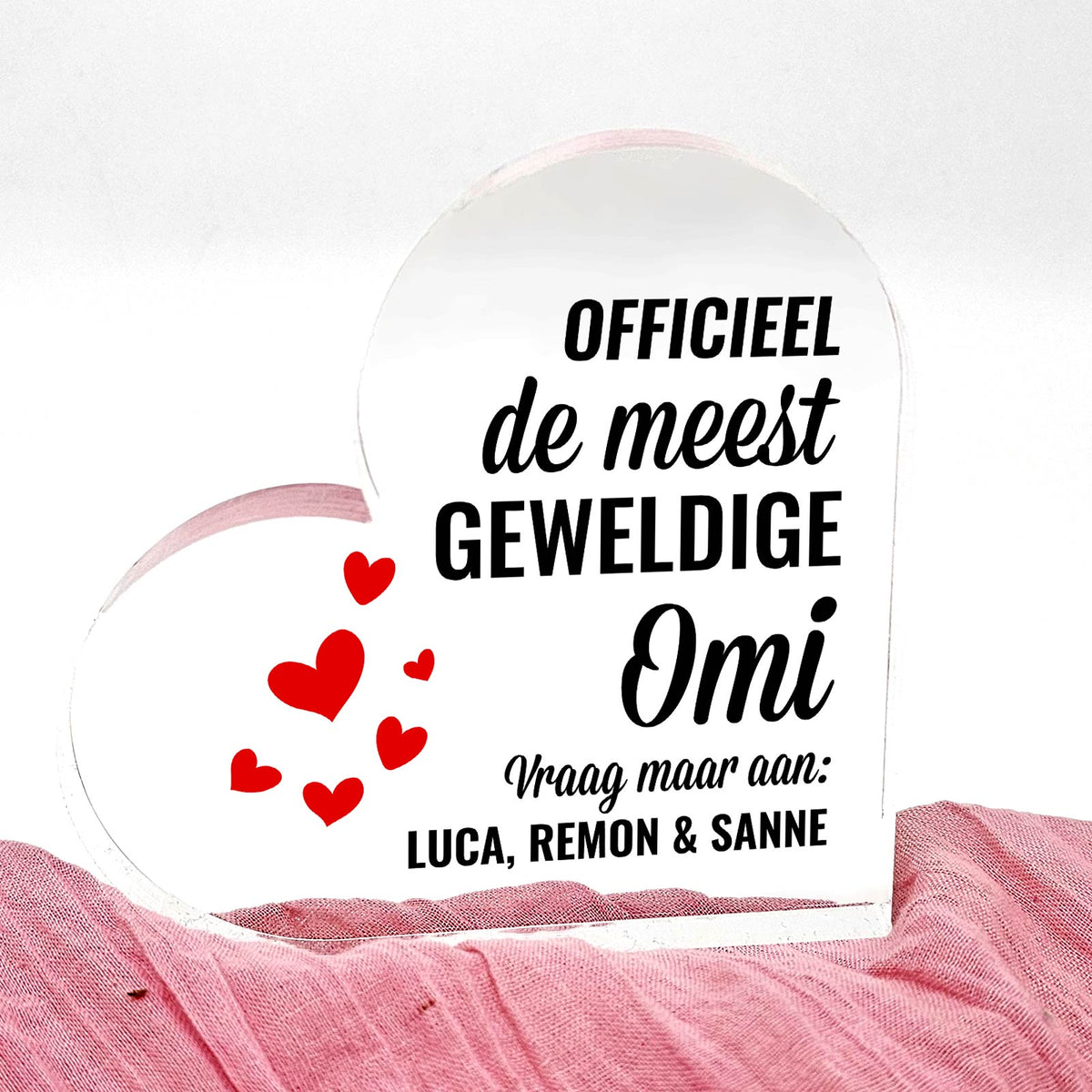 De meest geweldige ... Hart van Plexiglas - Bella Mia