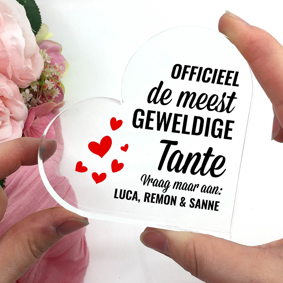 De meest geweldige ... Hart van Plexiglas - Bella Mia