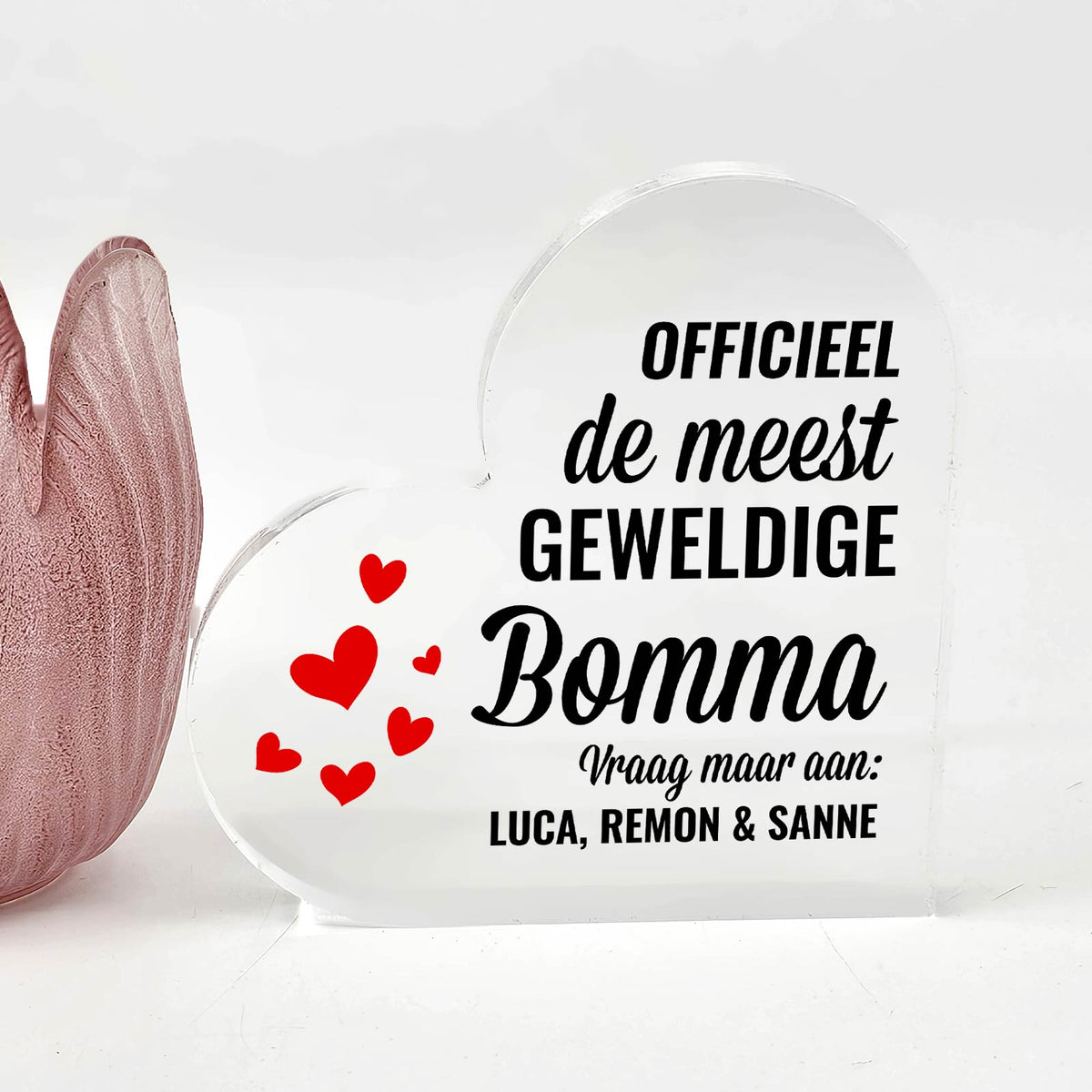 De meest geweldige ... Hart van Plexiglas - Bella Mia