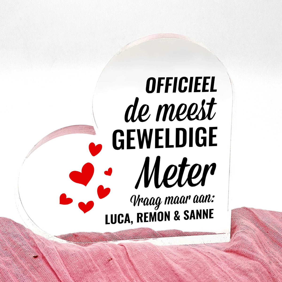 De meest geweldige ... Hart van Plexiglas - Bella Mia