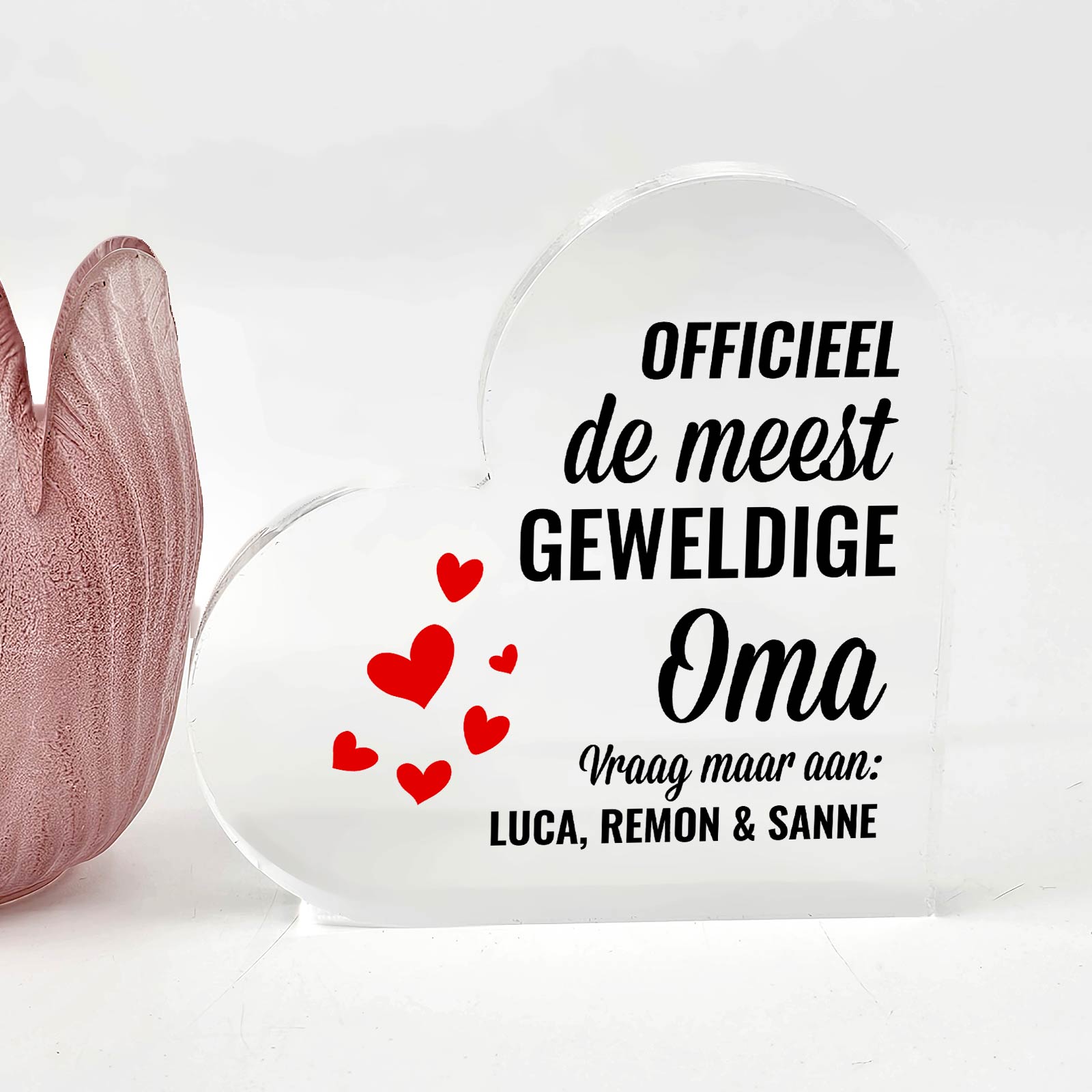 De meest geweldige ... Hart van Plexiglas - Bella Mia