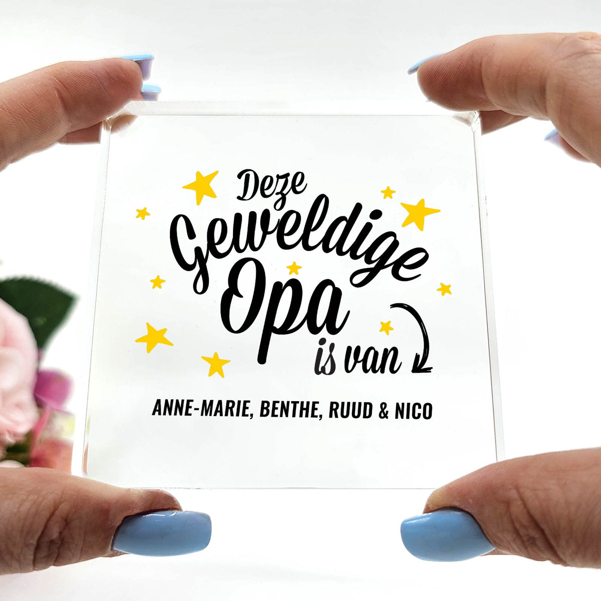 Deze Geweldige Opa Is Van - Plexi Glas Plaque - Bella Mia