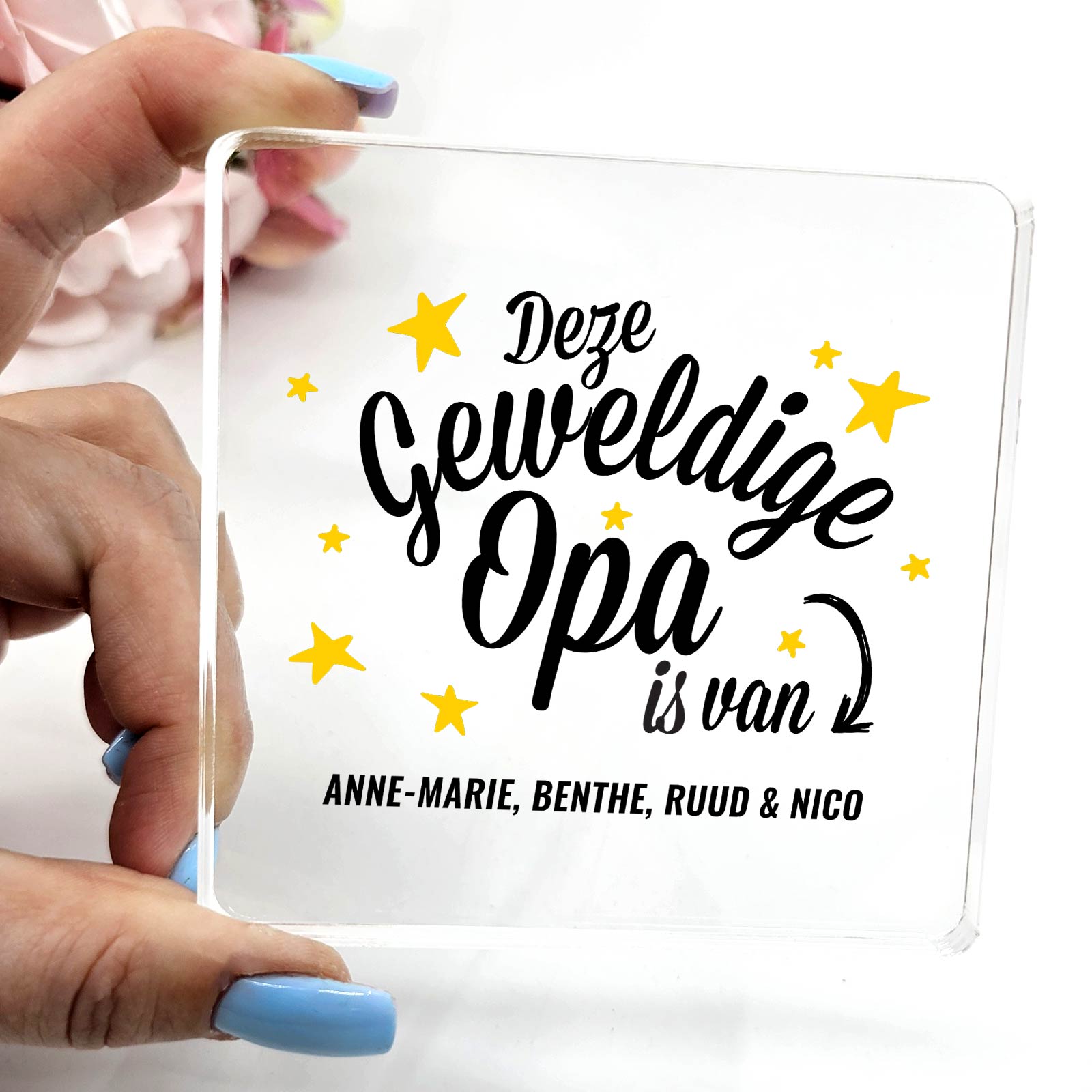 Deze Geweldige Opa Is Van - Plexi Glas Plaque - Bella Mia