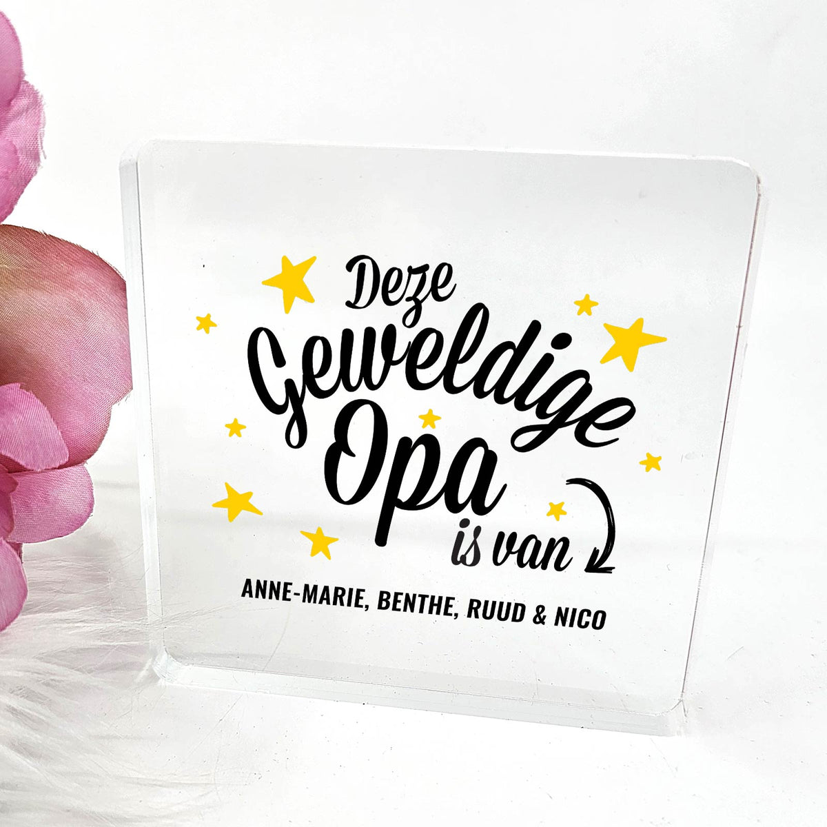 Deze Geweldige Opa Is Van - Plexi Glas Plaque - Bella Mia
