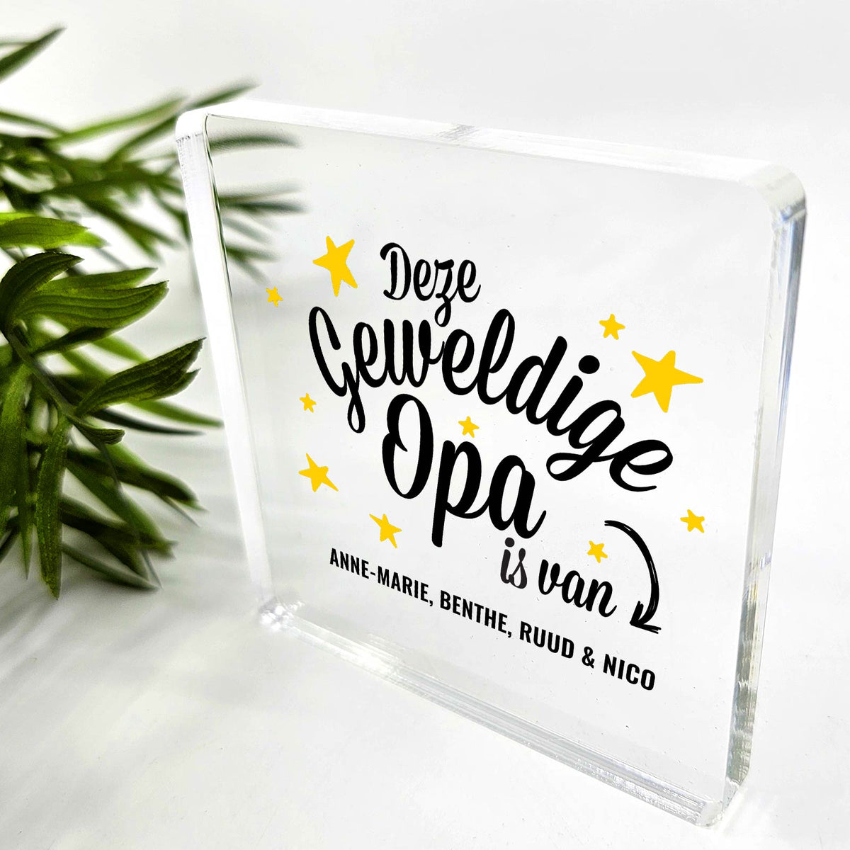 Deze Geweldige Opa Is Van - Plexi Glas Plaque - Bella Mia