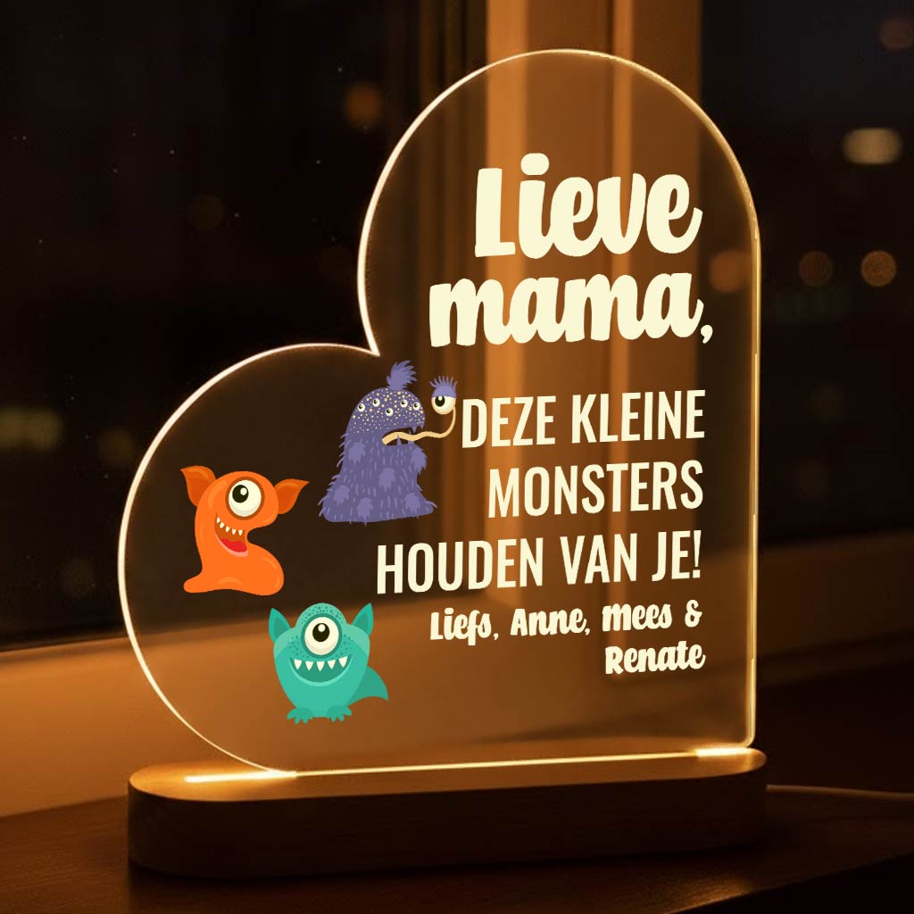 Deze monsters houden van je - Ledlamp - Bella Mia