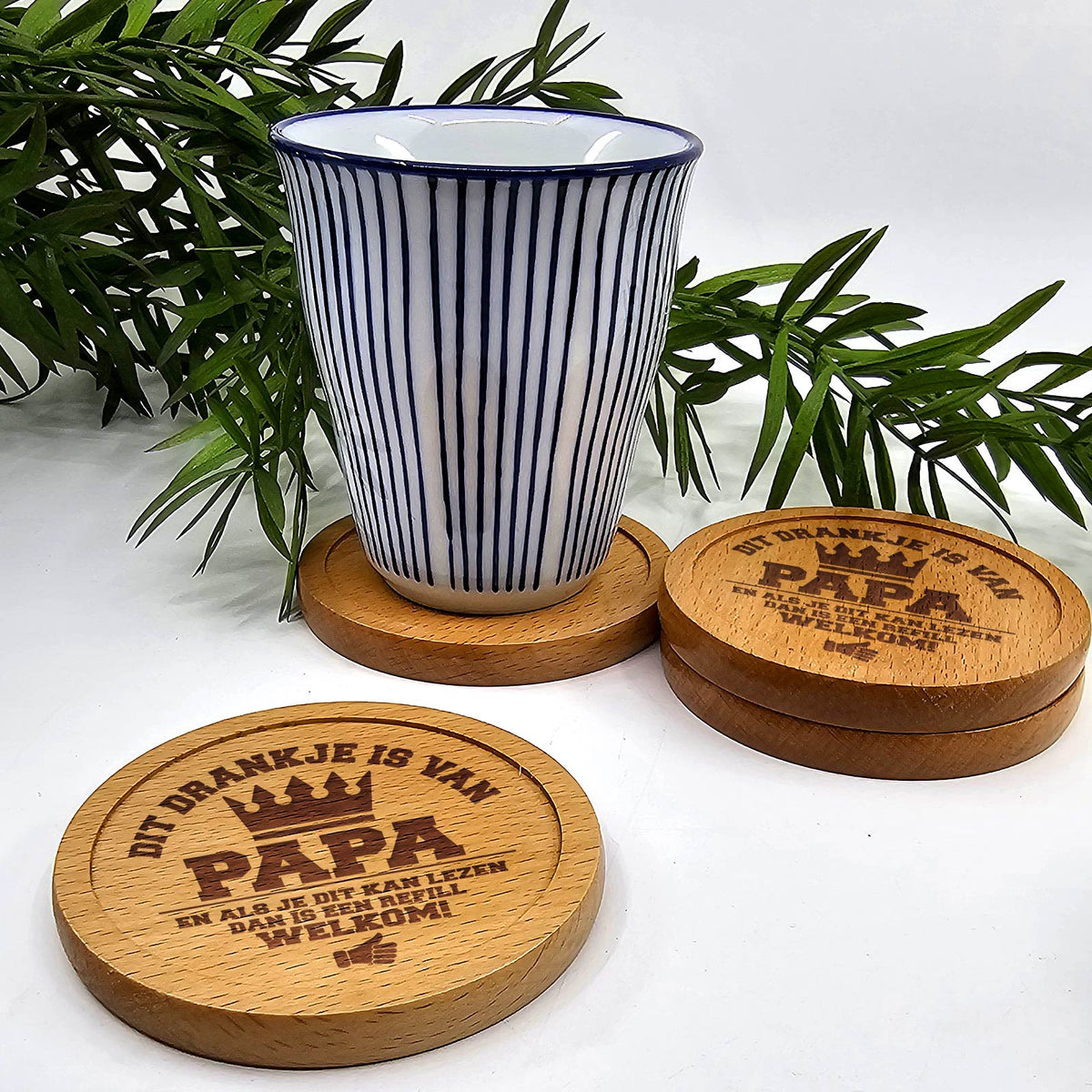 Dit drankje is van Papa - Onderzetter - Bella Mia