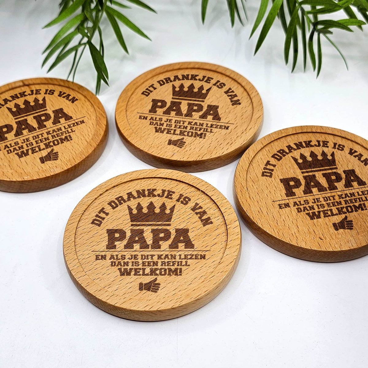 Dit drankje is van Papa - Onderzetter - Bella Mia