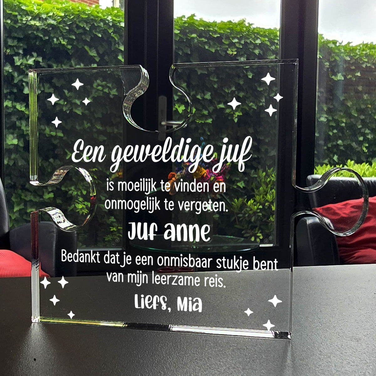 Een geweldige juf - Puzzelstuk - Bella Mia