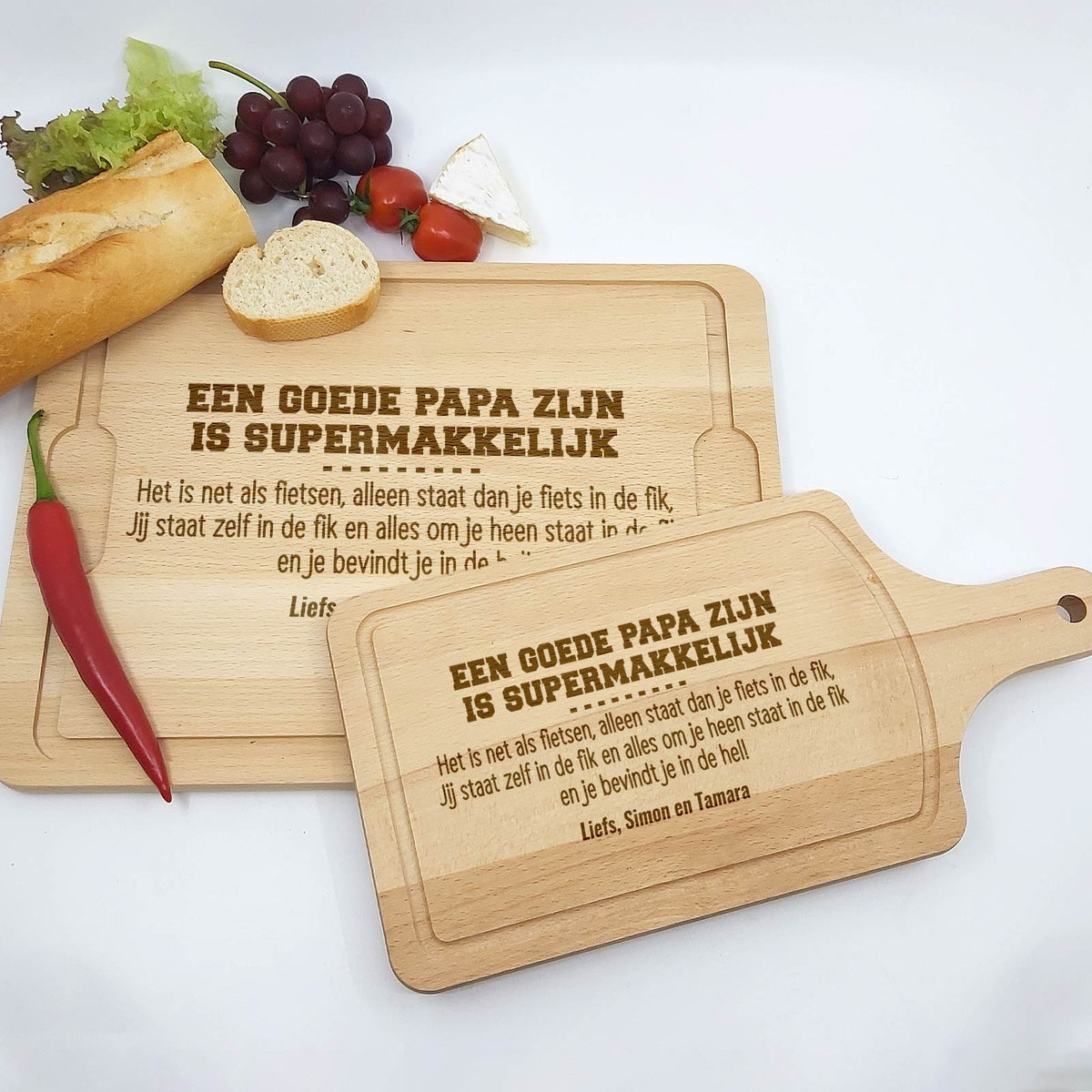 Een goede papa zijn is supermakkelijk - Snijplank - Bella Mia