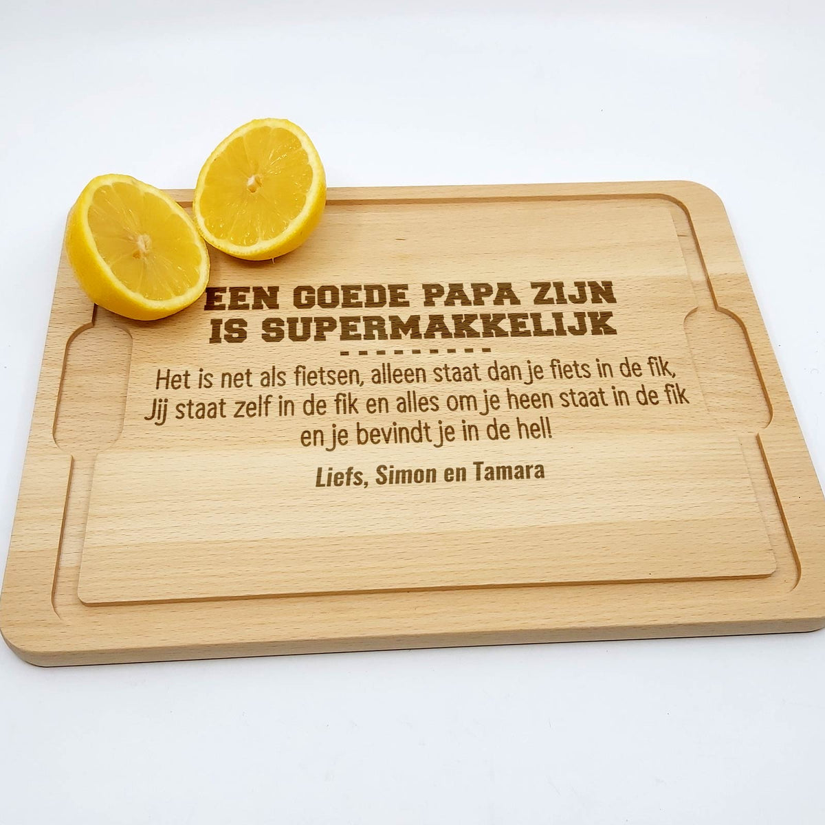 Een goede papa zijn is supermakkelijk - Snijplank - Bella Mia