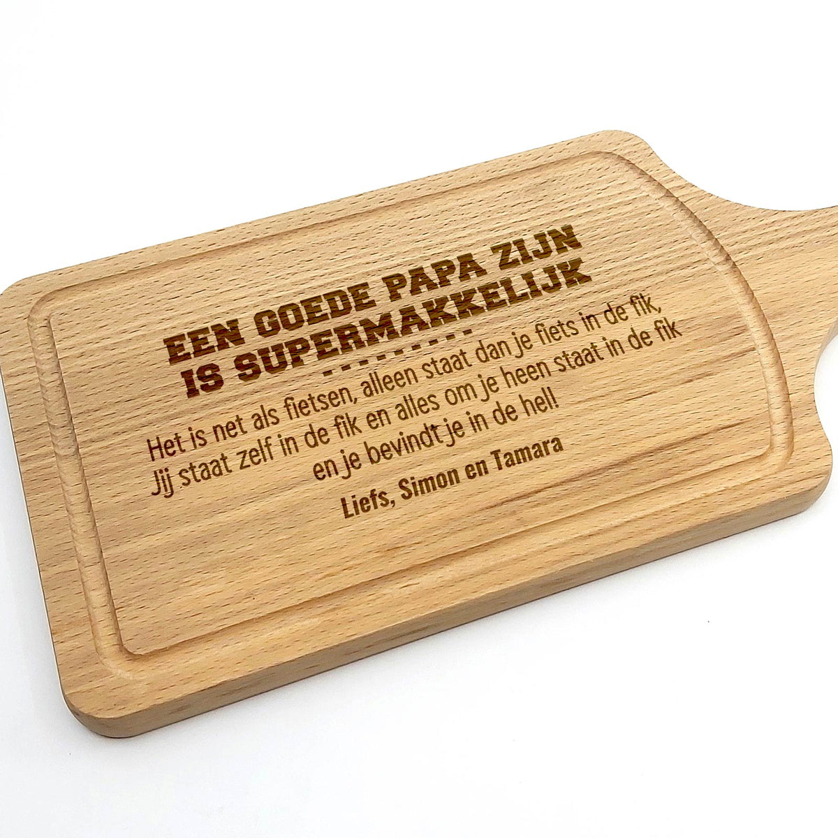 Een goede papa zijn is supermakkelijk - Snijplank - Bella Mia