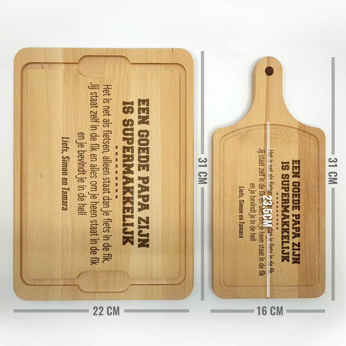 Een goede papa zijn is supermakkelijk - Snijplank - Bella Mia