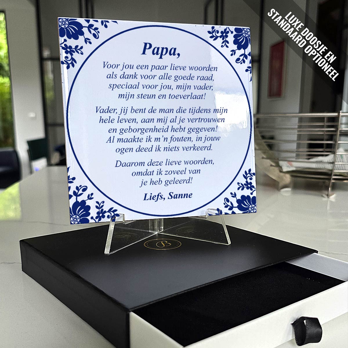 Een paar lieve woorden voor papa - Tegeltje - Bella Mia