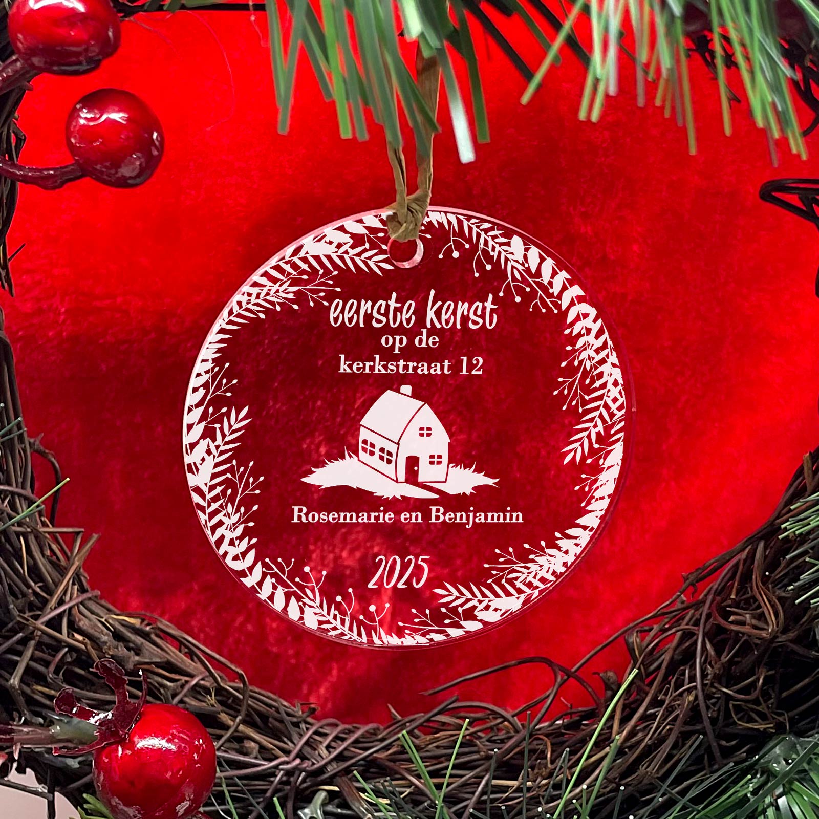Mr en Mrs huwelijkscadeau Eerste Kerstmis Getrouwd Metalen Ornament Mr en Mrs huwelijkscadeau Eerste Kerstmis Getrouwd Metalen Ornament