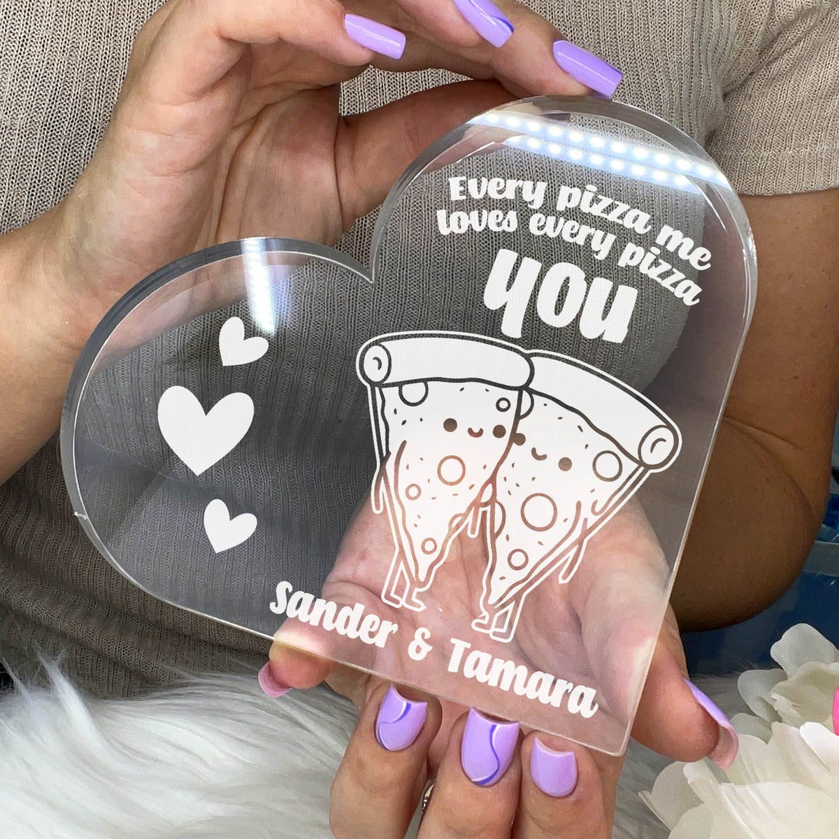 Every pizza me - Plexi Glas Hart - Bella Mia