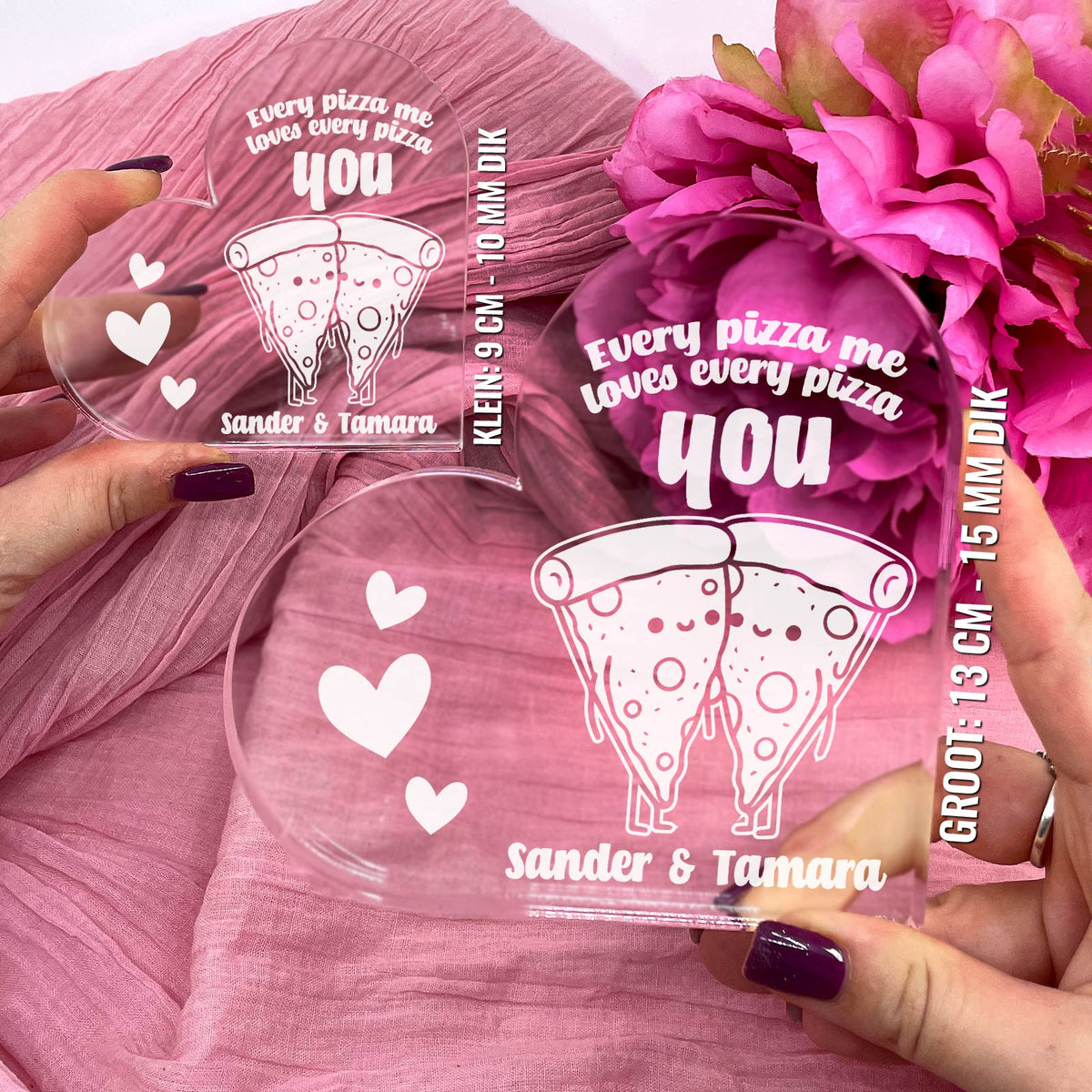 Every pizza me - Plexi Glas Hart - Bella Mia