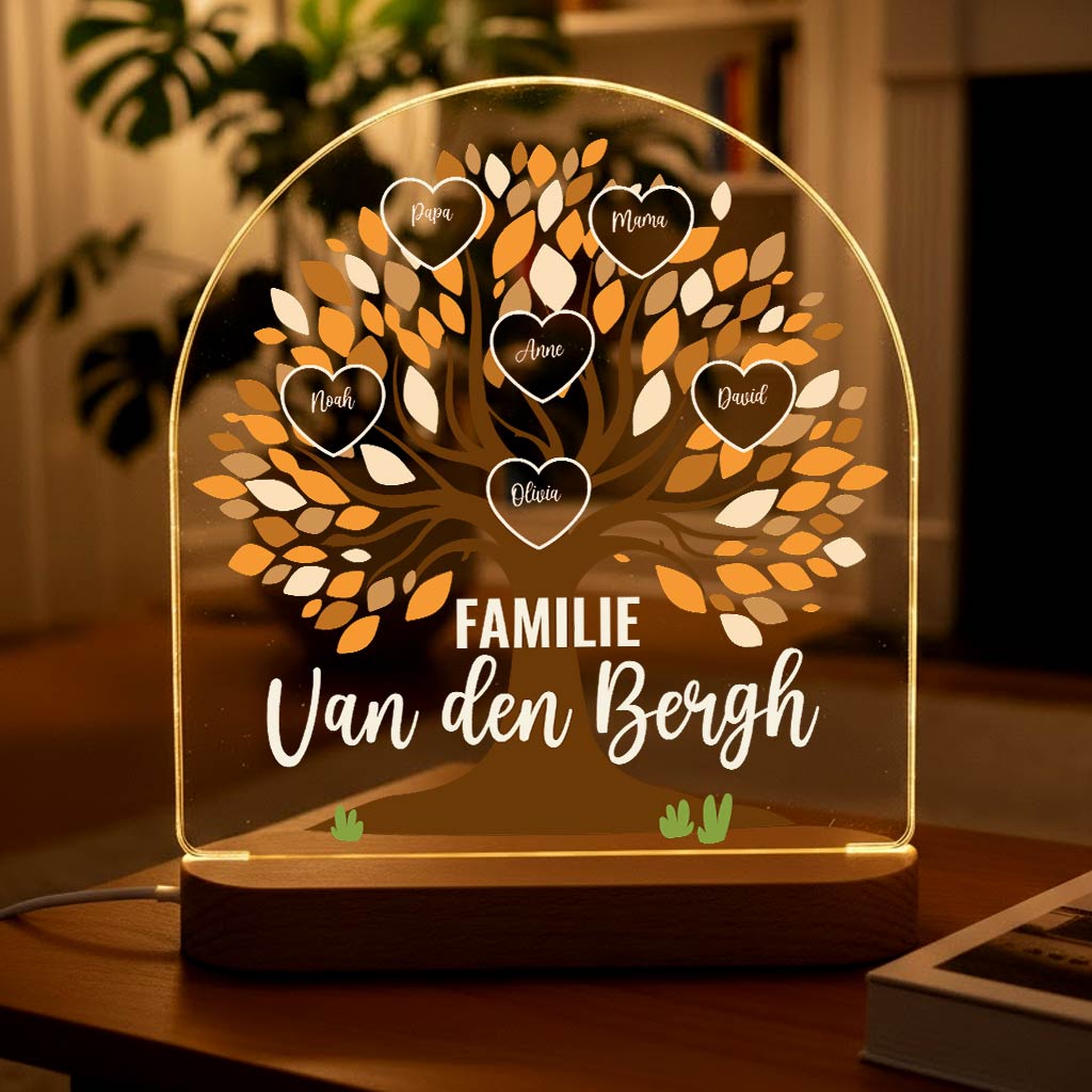 Familieboom - Ledlamp met eigen namen - Bella Mia