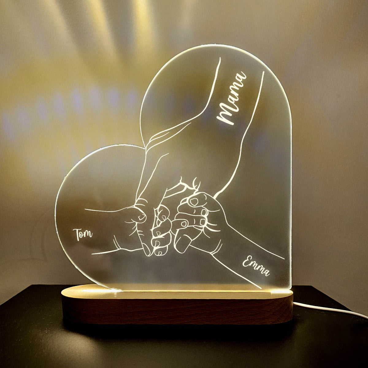 Familiehanden Ledlamp - Bella Mia