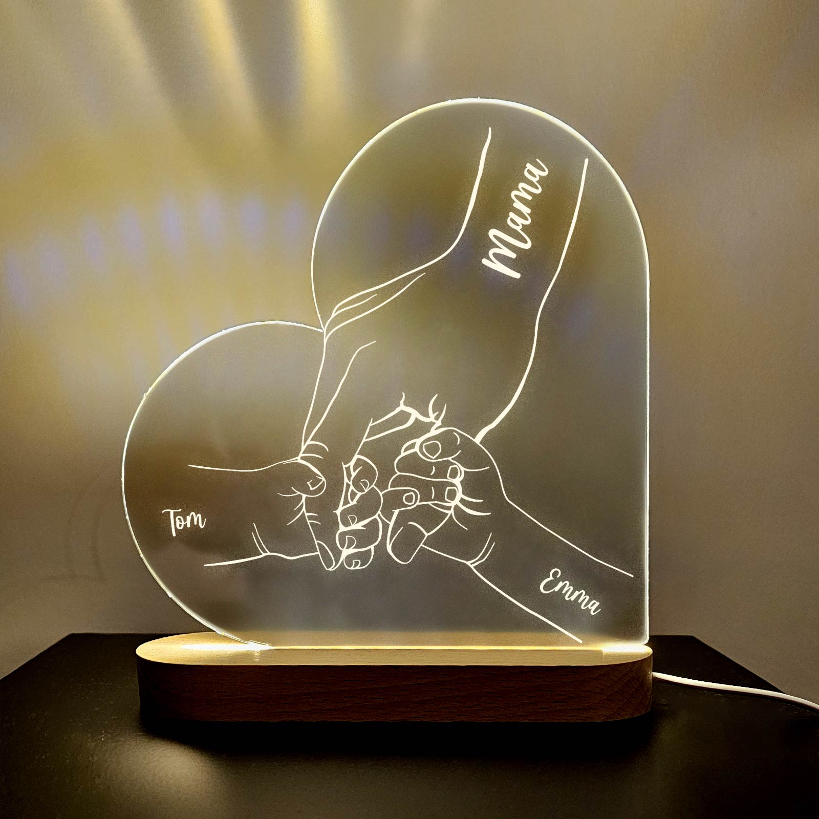 Familiehanden Ledlamp - Bella Mia