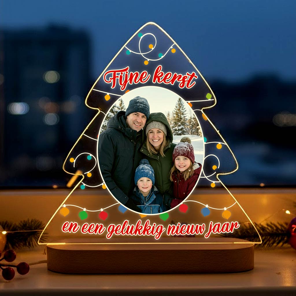 Fijne kerst Fotolamp - Bella Mia