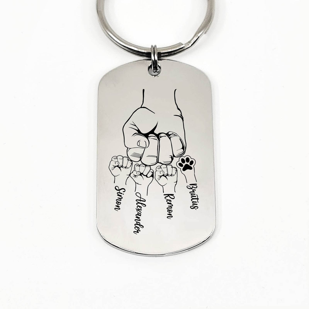 Fistbumps met Pootje! - Sleutelhanger - Bella Mia