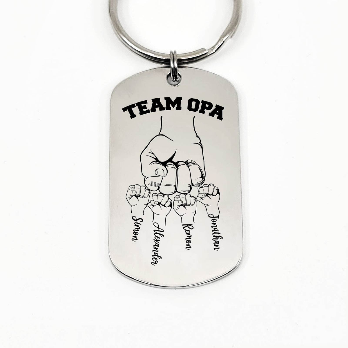 Fistbumps Sleutelhanger - Vaderdagscadeau voor Papa of Opa - Bella Mia