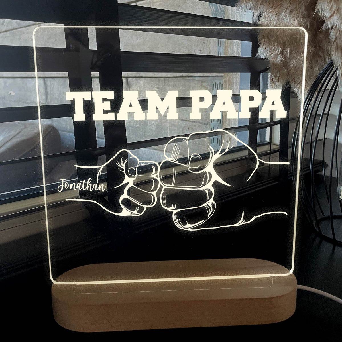 Fistbumps Team Papa - Ledlamp - Bella Mia