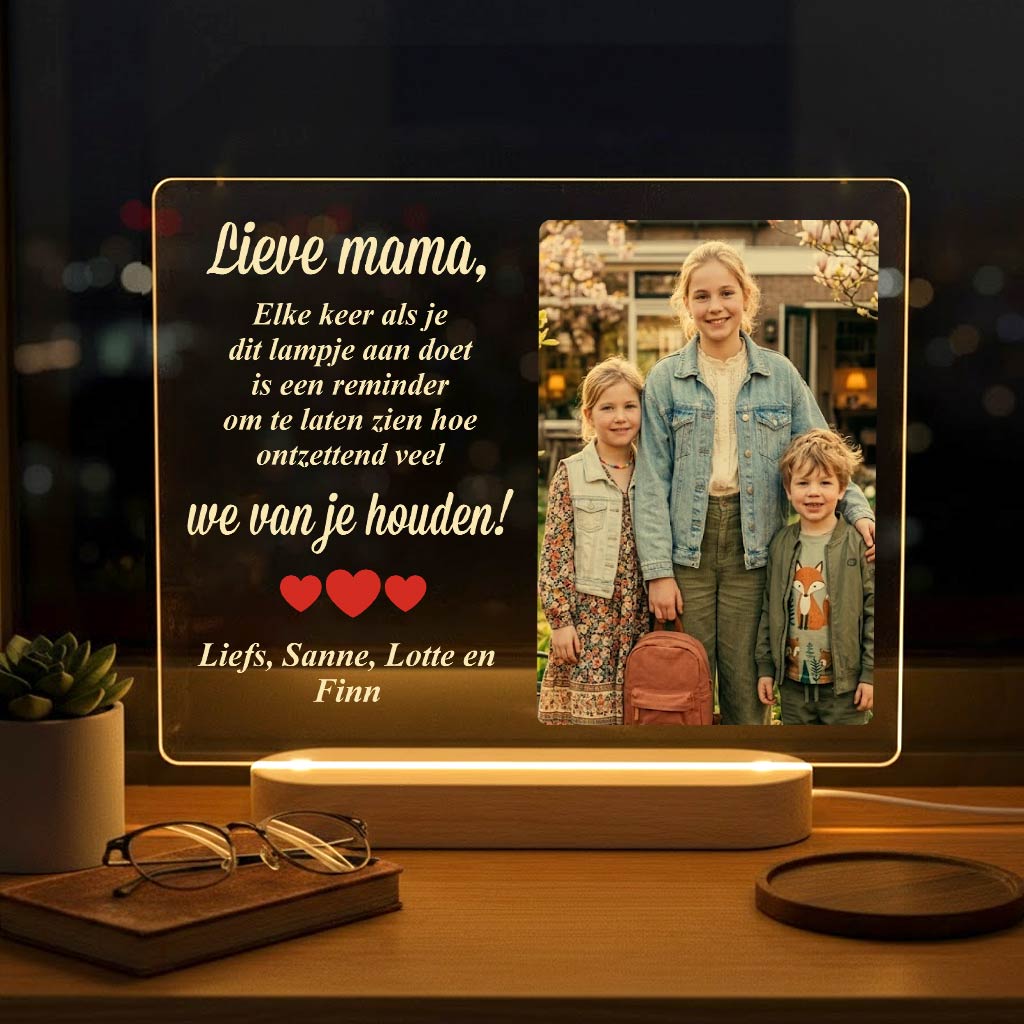 Fotolamp - reminder voor mama of oma - Bella Mia