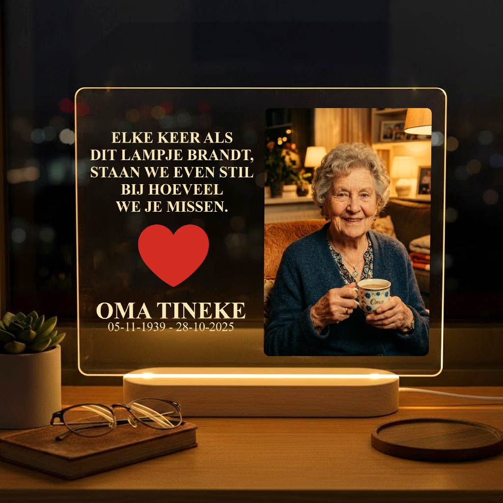 Fotolamp ter herinnering van jouw dierbare - Bella Mia