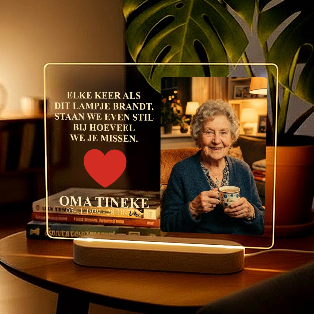 Fotolamp ter herinnering van jouw dierbare - Bella Mia