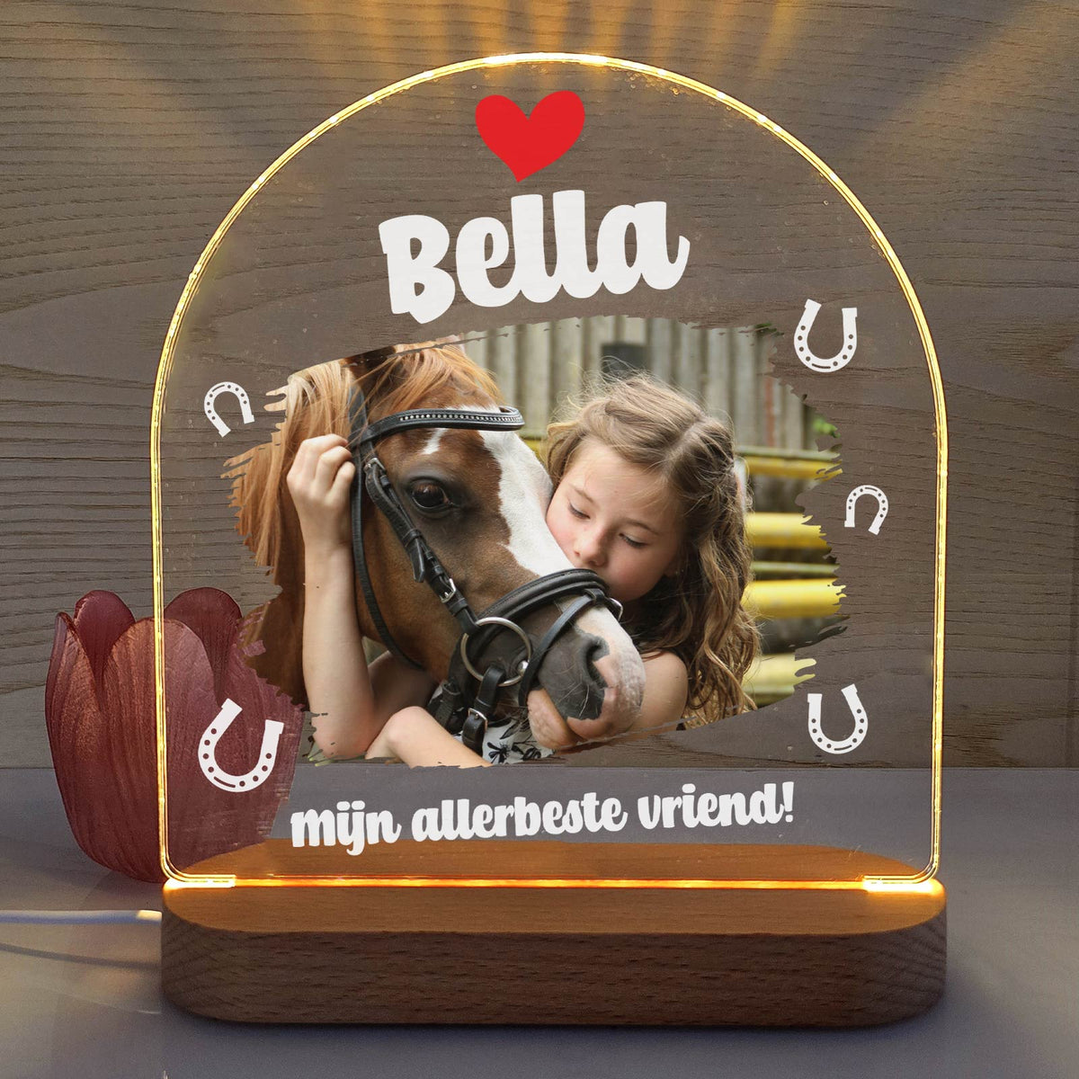 Fotolamp van jouw eigen paard - Bella Mia