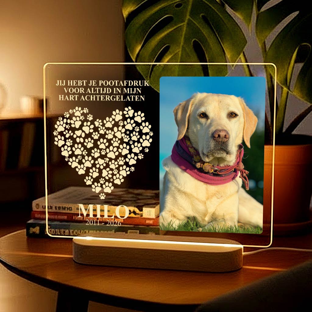 Fotolamp van jouw hond of kat - Bella Mia