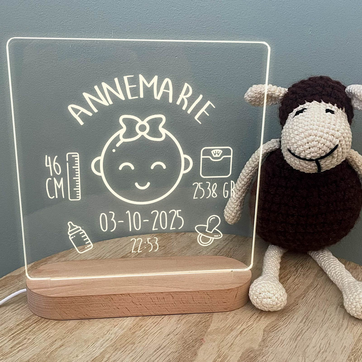 Geboortelampje - Bella Mia