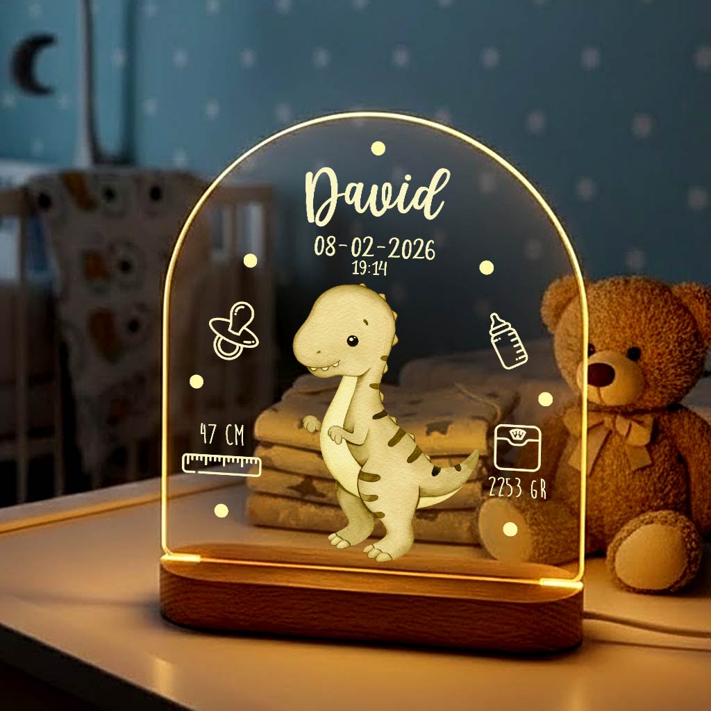 Gepersonaliseerd Geboortelampje - Bella Mia