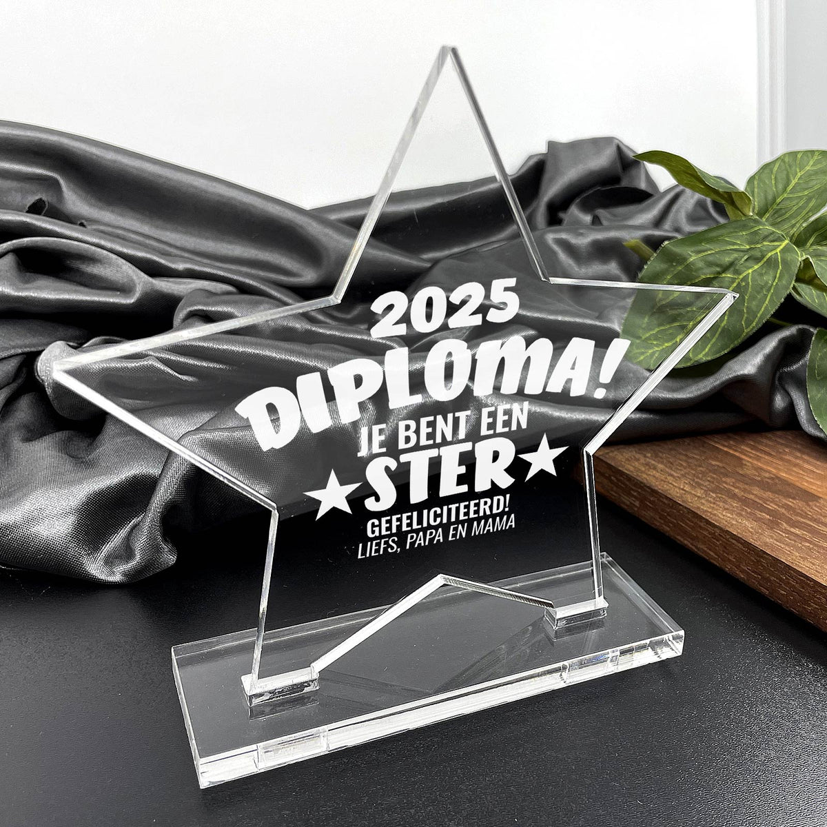 Geslaagd! Star Award - Bella Mia