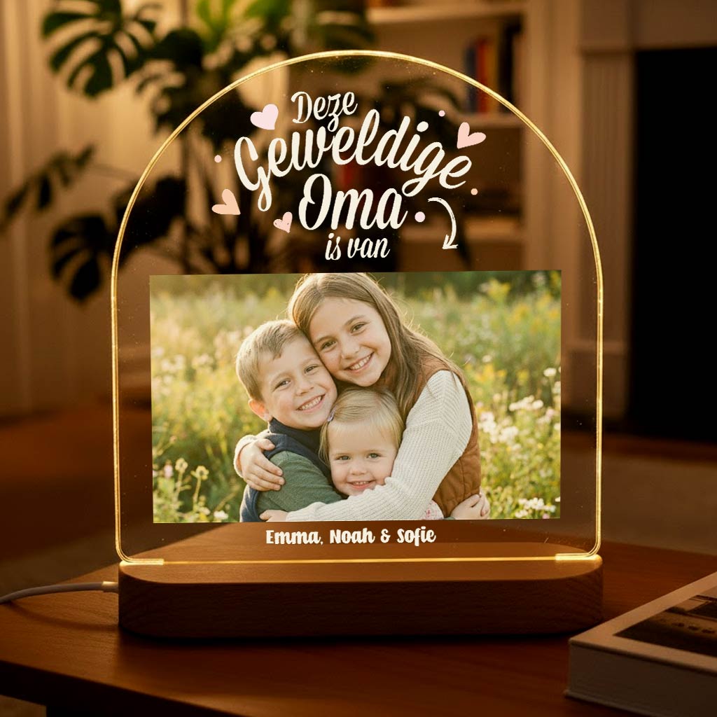 Geweldige oma Fotolamp - Bella Mia